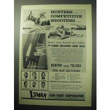 1958 Lyman Gun Sight Corporation Ad - Hunters