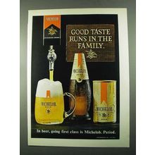 1969 Michelob Beer Ad - Good Taste Runs in The Family