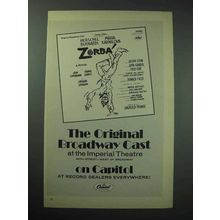 1969 Zorba Broadway Cast Album Ad
