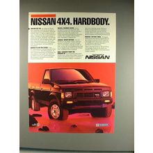 1986 Nissan 4x4 Truck Ad - Hardbody!