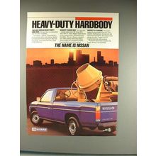 1986 Nissan Hardbody Long Bed Truck Ad - Heavy-Duty!