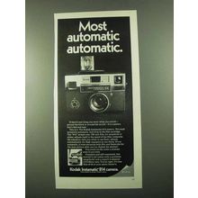 1969 Kodak Instamatic 814 Camera Ad - Most Automatic