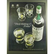 1967 Martini Vermouth Ad - I keep thinking it's Friday