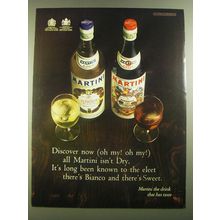 1967 Martini Vermouth Ad - Discover now (oh my! Oh my!) all Martini isn't dry
