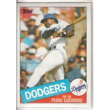 1985 Topps Baseball card 575 Pedro Guerrero