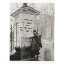 Alison Hopkins New Jersey Suffragette Picketing White House Postcard