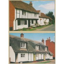 Aldbury Herts Almshouses Applegarth Cottages 2x Village Postcard s