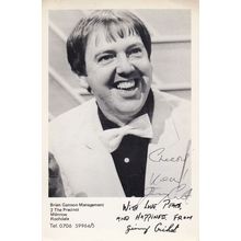 Jimmy Cricket Vintage Management Double Hand Signed Cast Card Photo