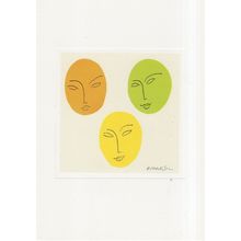 Henri Matisse 1952 Unnamed Art Festival Painting Postcard