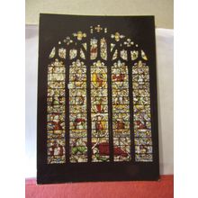 ST. DYFNOG'S CHURCH WINDOW, LLANRHAEADR, Denbighshire used postcard 2004 pm =