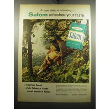 1957 Salem Cigarettes Ad - Salem refreshes your taste