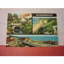 BOURNEMOUTH multiview used postcard by John Hinde 1978 pm =