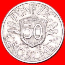 EAGLE HAMMER & SICKLE (1946-1955): AUSTRIA★50 GROSCHEN 1947★LOW START★NO RESERVE