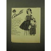 1960 Cerutti Florence Eiseman Fashion Advertisement - Exclusive