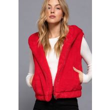 Hoodie Faux Fur Vest