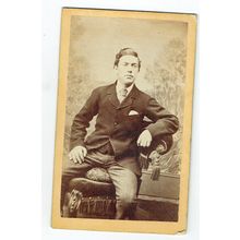 Victorian cdv photo young man seated Selby photographer