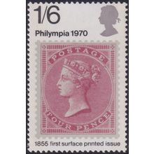 GB 1970 1/6d Philympia with Missing Dot Over I MUH