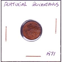 1971 Portugal 20 Centavos Coin