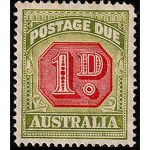 Australia 1946 Postage Due 1D Used Stamp CofA wmk 14.25p