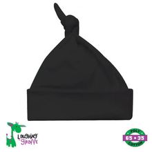 The Laughing Giraffe Baby Knotted Beanie Hat[ Newborn Black ]