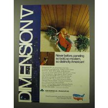 1971 Georgia-Pacific Dimension V Paneling Ad - Bold