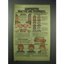 1979 Hubba Bubba Bubble Gum Ad - Gumfighting Practice
