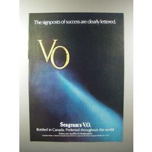 1979 Seagram's V.O. Canadian Whisky Ad - Signposts