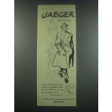 1949 Jaeger Overcoats Ad