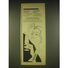 1963 Mercier Champagne Advertisement - Important question: Important answer