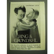 1970 Bing & Grondahl Porcelain Figurines Advertisement - Love Refused