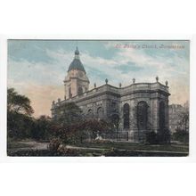 St Philip's Church Birmingham 1905 Postcard