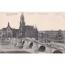 Dresden Alstadt German Panorama Postcard