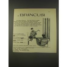 1956 Brancusi Lute Song Funiture Advertisement