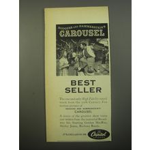 1956 Capitol Records Rodgers and Hammerstein's Carousel Advertisement
