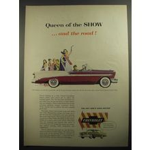 1956 Chevrolet Bel Air Convertible Ad - Queen of the show ..and the road