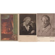 Wilhlem Humboldt Schiller Pub Fire 3x German Antique Postcard s