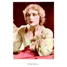 Vilma Banky Film Actress Hand Coloured Tinted Real Photo Postcard