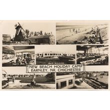 Earnley New Beach Holiday Camp Chichester Sussex Real Photo Postcard