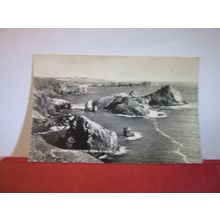 LIZARD COASTLINE from KYNANCE COVE, CORNWALL used postcard RP 1970 pm =