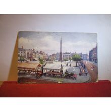 MARKET SQUARE, RIPON, YORKSHIRE used antique postcard by Raphael Tuck 1905 pm =