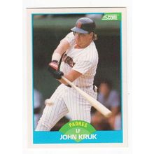 1989 Score John Kruk baseball card #148 – Padres