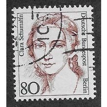 BERLIN -1986 80pf 'FAMOUS WOMEN - CLARA SCHUMANN' FINE USED (EBID66-398)