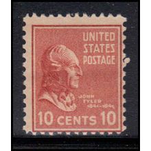 815 10c John Tyler Average MHH U0247