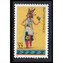 3073 32c Butterfly Dance Fine MNH Z4555