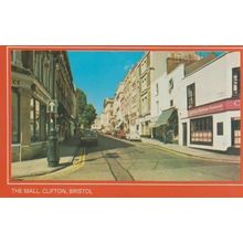 The Mall Clifton Bristol American Hamburger Restaurant Shops 1980s Postcard