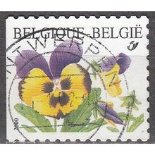 Belgique 2000 Michel 2987BDL O Cote (2008) 1.60 € Pensée Cachet rond