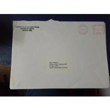 australia commercial 2001 cover used special postmark as in pic political
