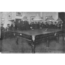 Buckingham Palace Soldiers Hostel Snooker Room London Old Postcard