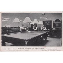 Kings Arms Pub St Georges Road London Billiard Saloon Advertising Postcard