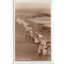 Old Harry Rocks Isle of Purbeck Nr Swanage Dorset RP Postcard 578